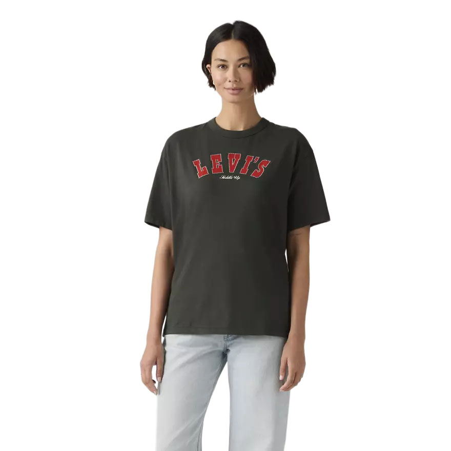 Levi's Graphic Tabor T-Shirt Rhinestone Archival Levi's Pirate Black